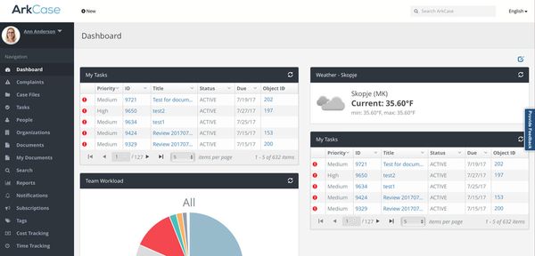 Arkcase an open source agnostic case management solution for business.