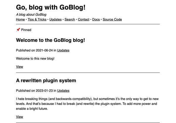 GoBlog Is an Open-source Free Blogging System written with Go