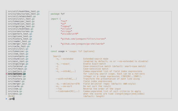 fzf is a General-Purpose Command-line File Finder.