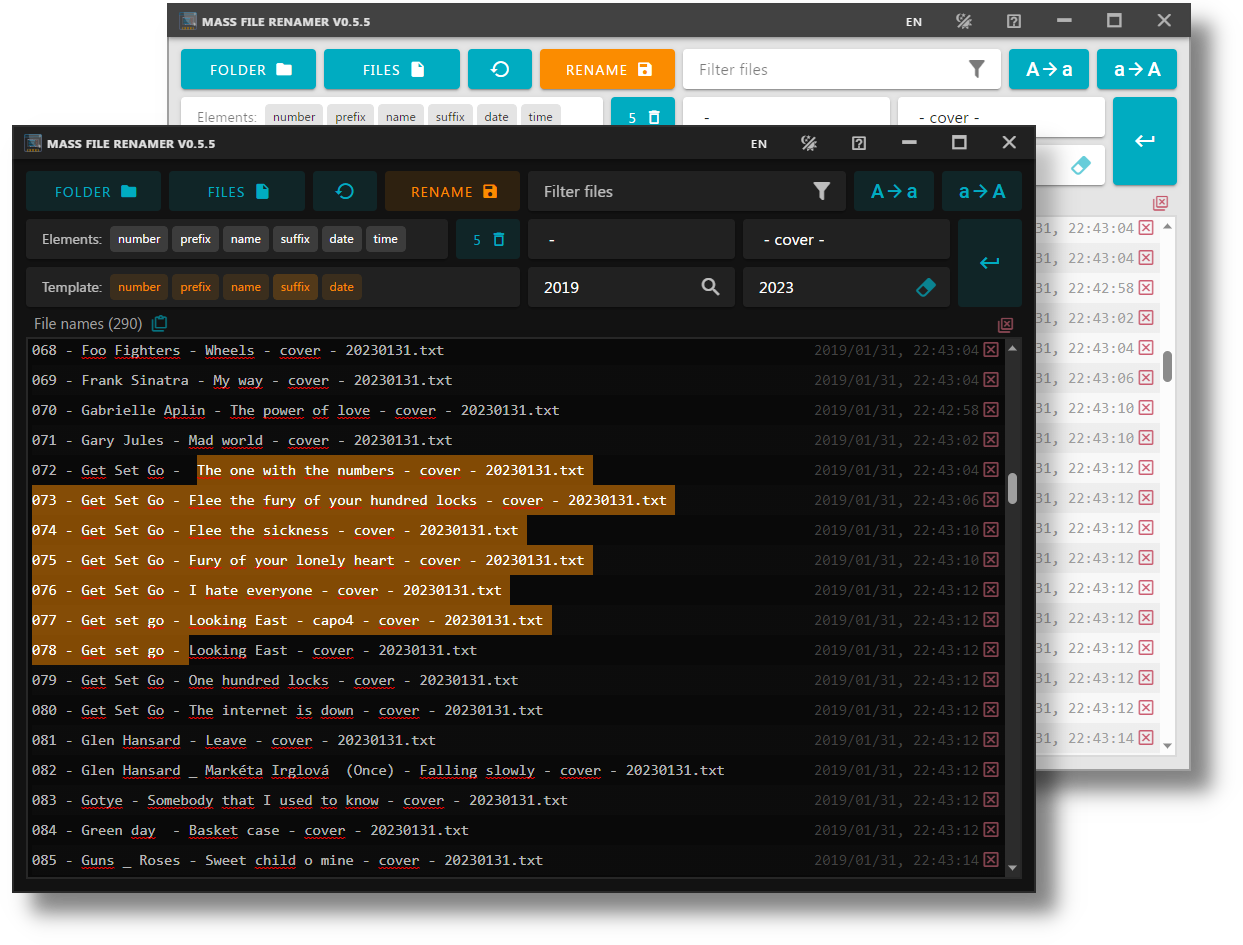 Mass File Renamer: Batch Rename Large Number of Files with Ease