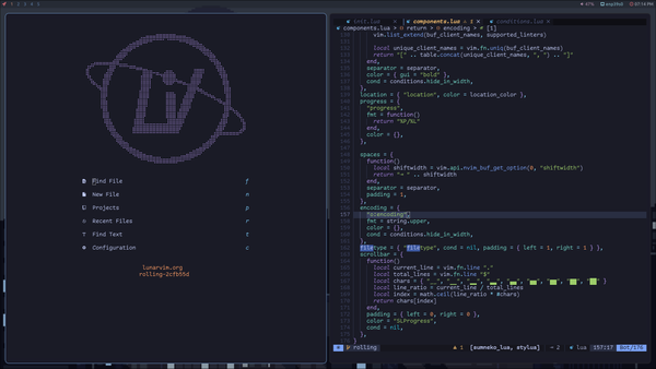 LunarVim: A New VIM Editor with Extended Modular Options