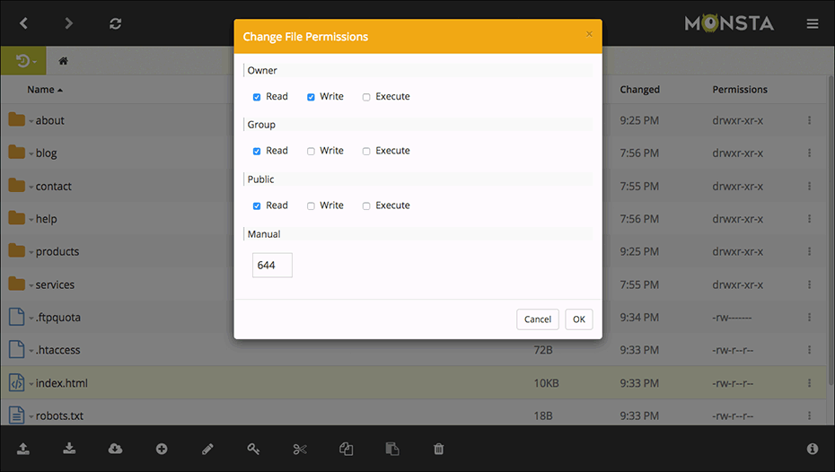 Monsta FTP is a Delightfully Intuitive Web-based FTP File Manager