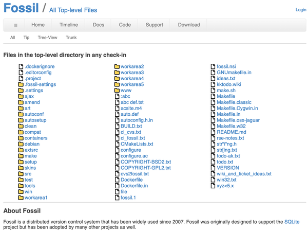 Fossil: More than a Project manager for your coding project, it is a complete Git Alternative