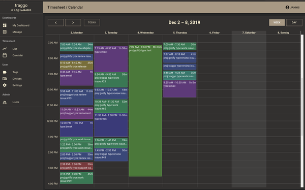 Traggo is a self-hosted Time Tracking Tool for Creative, and Productive Freelancers