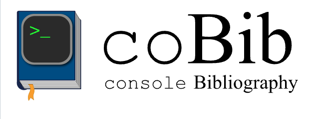 coBib - Free Console Bibliography Management Tool