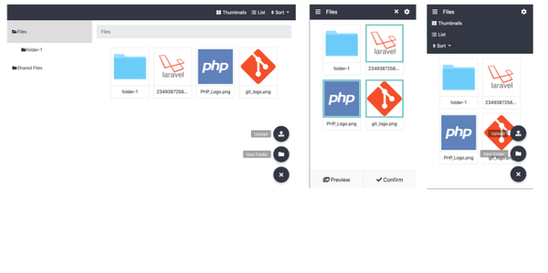 Laravel File Manager - Free Self-host File and Media Gallery and WebFile Manager