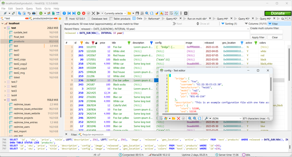 HeidiSQL - Free SQL Database Manager for Windows Systems