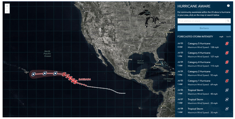 Hurrican Aware App: Get Notified about the United States Tropical Storms