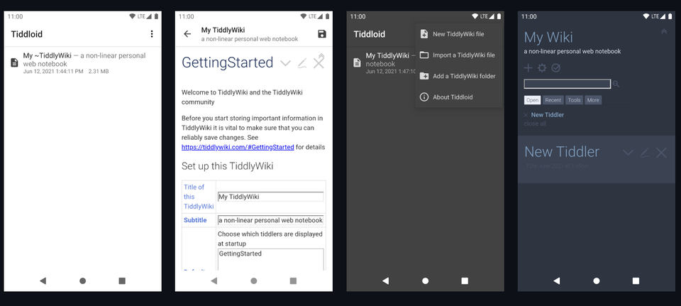 Tiddloid Lite: Enjoy your TiddlyWiki on Android