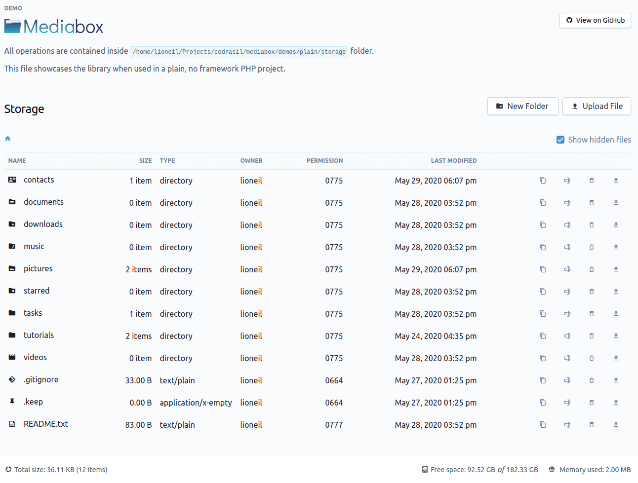 Medibox is a Free Web-based File Manager Written in PHP