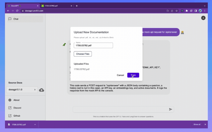 DocsGPT: Simplifying Project Documentation Retrieval with Advanced GPT Models