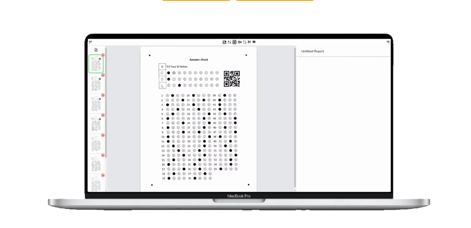 FormRead is an OCR designed for MCQ Form Sheets