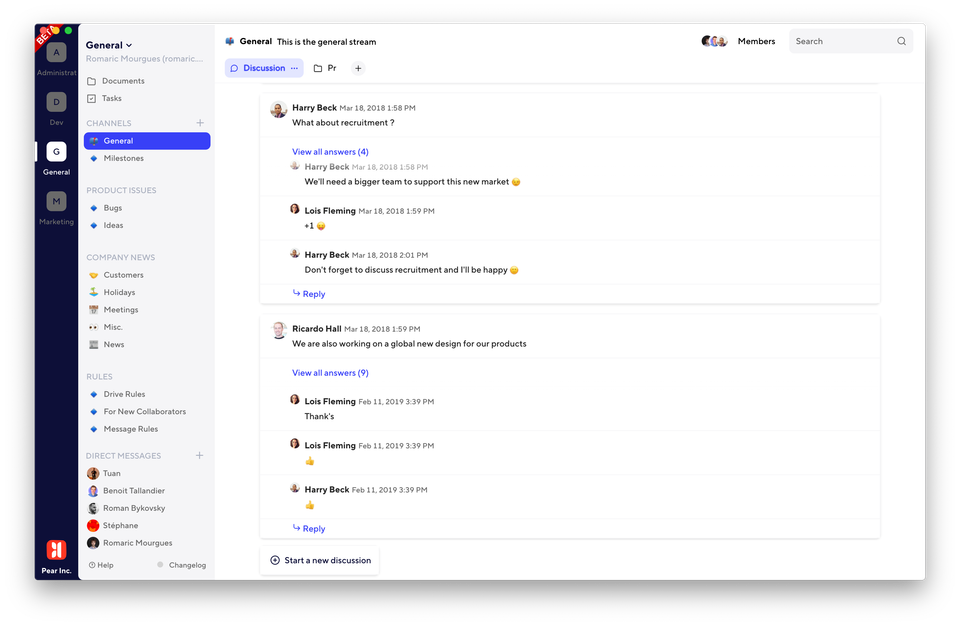 Twake is a Free Self-hosted Team Collaboration Platform