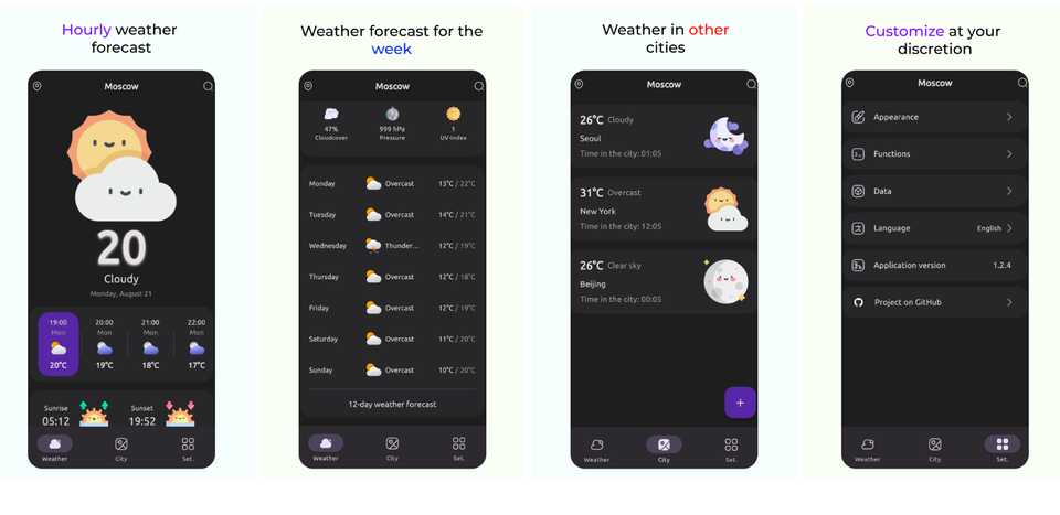 Rain - Free Privacy-focused Fast Responsive Weather App