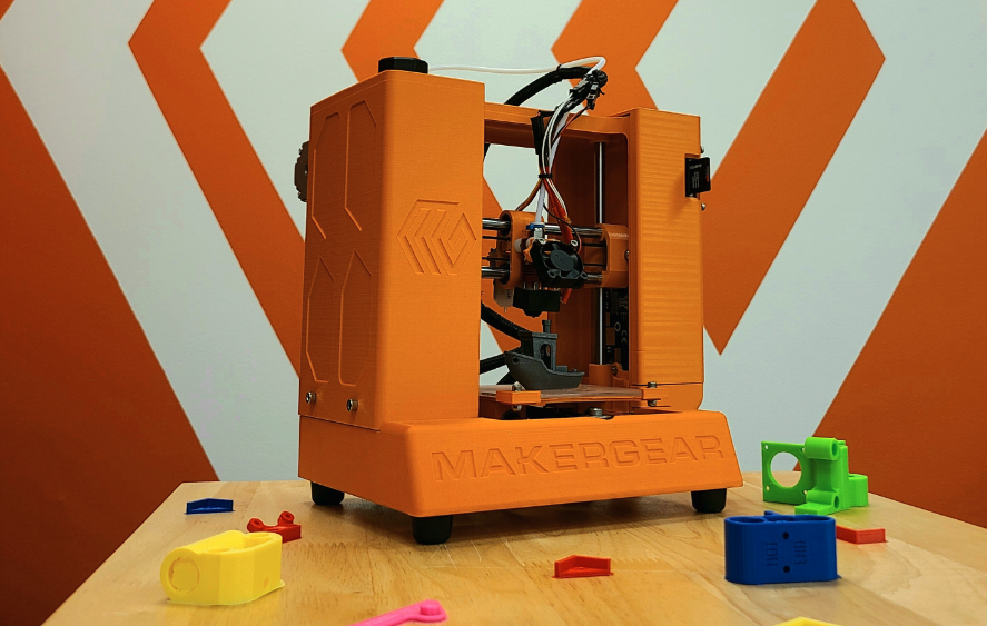 MakerGear Micro is an Open-Source 3D-Printable 3D-Printer