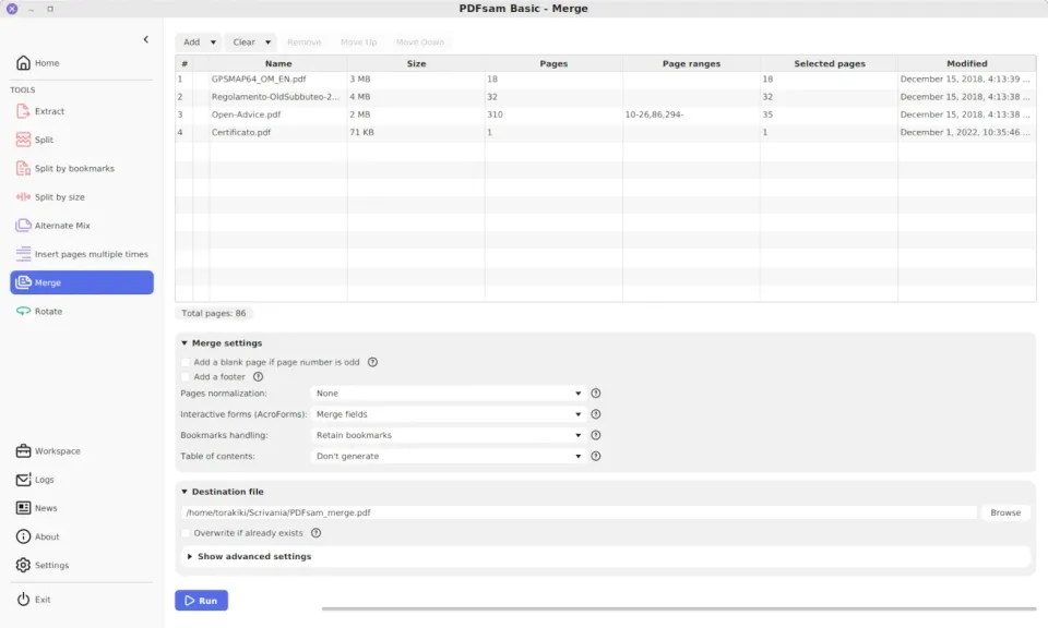 PDFsam: The Ultimate Free Tool for Managing PDF Files for Windows, Linux and macOS