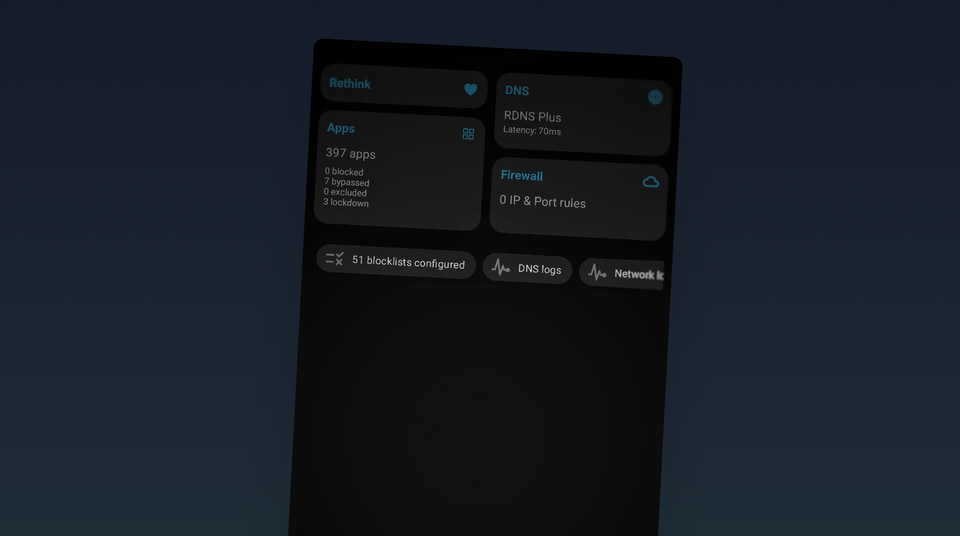RethinkDNS: Possibly the Best Free Android Security and Firewall App Available