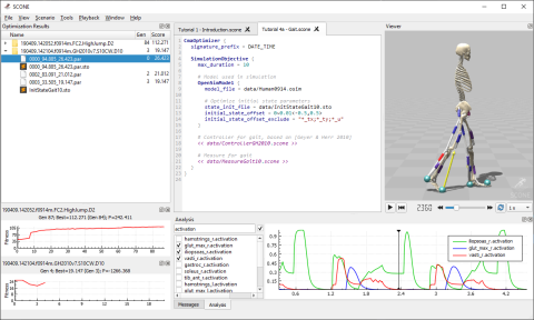 SCONE: Open-source Free Predictive Simulation of Human and Animals Motion